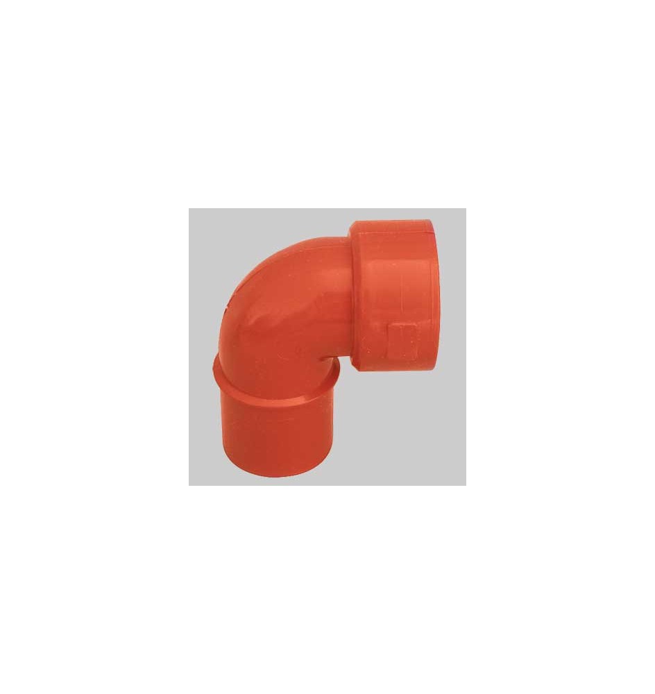 CURVA TECNICA MASCHIO/FEMMINA PVC - 46 x 40