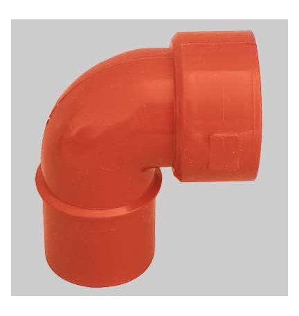 CURVA TECNICA MASCHIO/FEMMINA PVC - 46 x 40