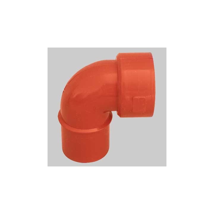 CURVA TECNICA MASCHIO/FEMMINA PVC - 46 x 40