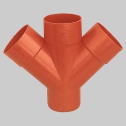 DERIVAZIONE DOPPIA 45° PVC - 100
