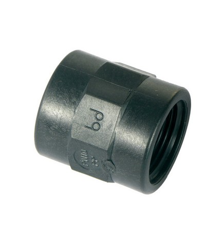 MANICOTTO IN PP NERO 3/4"