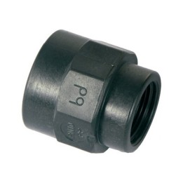 MANICOTTO RIDOTTO IN PP NERO 3/4"X1/2"