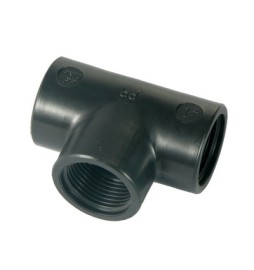 TI A 90° IN PP NERO 1/2"