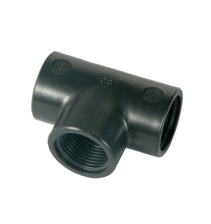 TI A 90° IN PP NERO 1"1/4