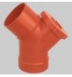 CURVA A 45° CON ISPEZIONE PVC - 100