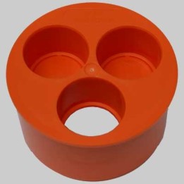 TAMPONE 3 FORI - 100 x 40-40-40