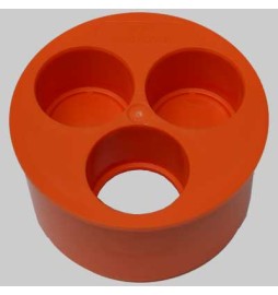 TAMPONE 3 FORI - 100 x 40-40-40