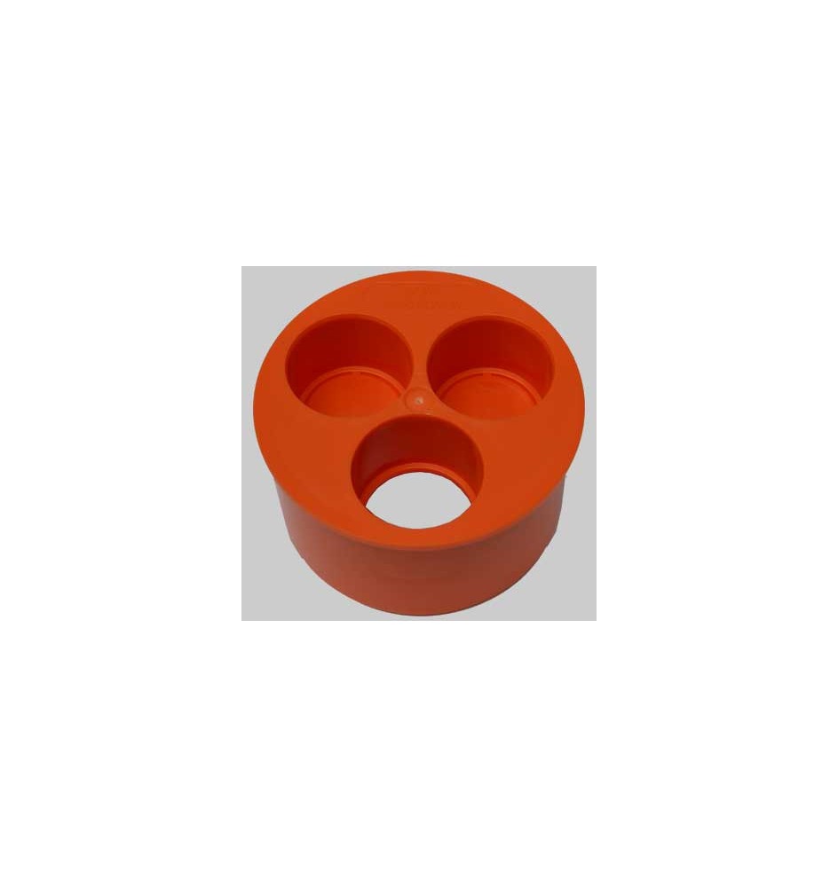 TAMPONE 3 FORI - 100 x 40-40-40
