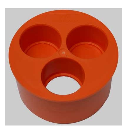 TAMPONE 3 FORI - 100 x 40-40-40