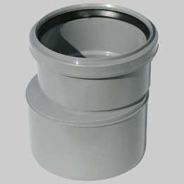 RACCORDO DI PASSAGGIO PP-PVC AUMENTO - F 110 PP c/guarn. X M 125 Pvc