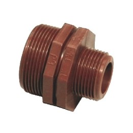 NIPPLE RIDOTTO IN PP MARRONE 1" 1/4 X 1"