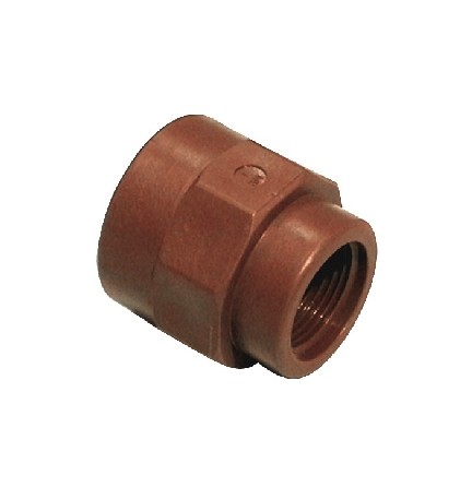 MANICOTTO RIDOTTO IN PP MARRONE 3/4" X 1/2"