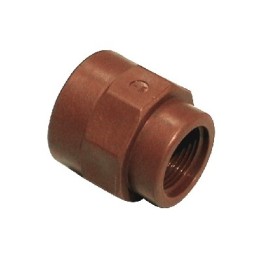 MANICOTTO RIDOTTO IN PP MARRONE 1" X 3/4"