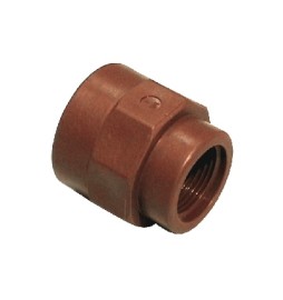 MANICOTTO RIDOTTO IN PP MARRONE 1" X 3/4"