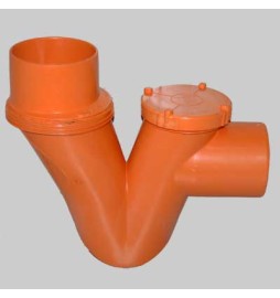 SIFONE ORIZZONTALE/VERTICALE 1 TAPPO - Ø 100