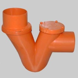 SIFONE ORIZZONTALE/VERTICALE 1 TAPPO - Ø 125