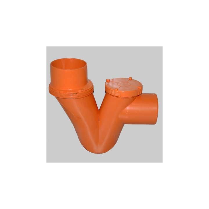SIFONE ORIZZONTALE/VERTICALE 1 TAPPO - Ø 125