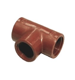 TI A 90° IN PP MARRONE 1/2"