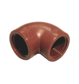 GOMITO A 90° IN PP MARRONE 3/4"
