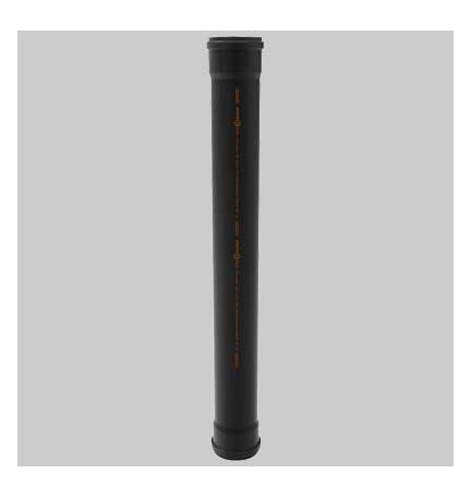 TUBO PHONO BLACK 2 BICCHIERI dm 100 - cm 100