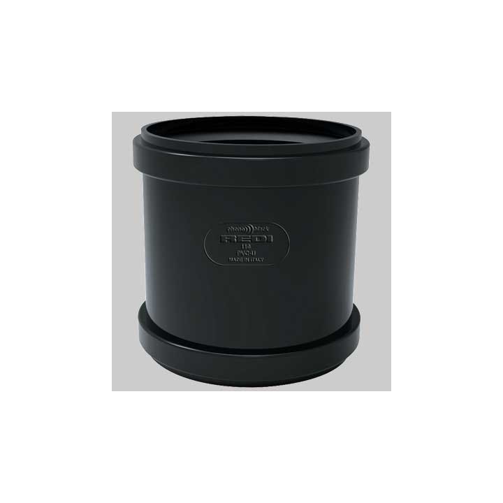 MANICOTTO PHONO BLACK SENZA BATTENTE - Ø 100