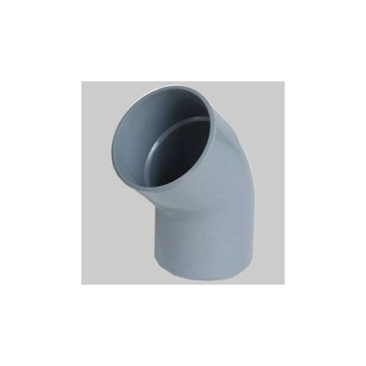 CURVA IN PVC 45° M-F - Ø 100