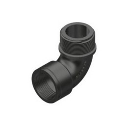 GOMITO FILETTATO A 90° MASCHIO-FEMMINA 1/2"