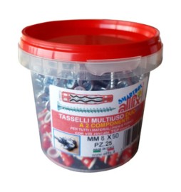 TASSELLO DUO FIX C/VITE 8X50 MM CONF 25 PZ