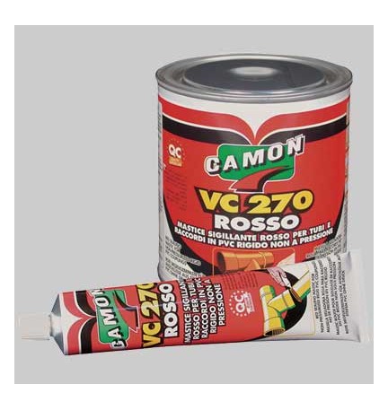 ADESIVO SPECIALE SIGILLANTE PVC - Tubetto gr 250 rosso