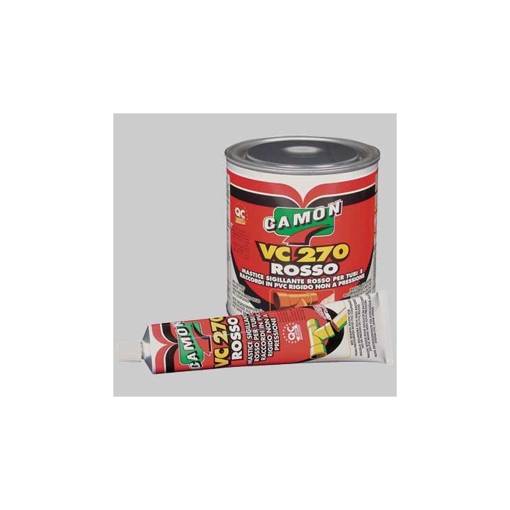 ADESIVO SPECIALE SIGILLANTE PVC - Barattolo gr 500 rosso