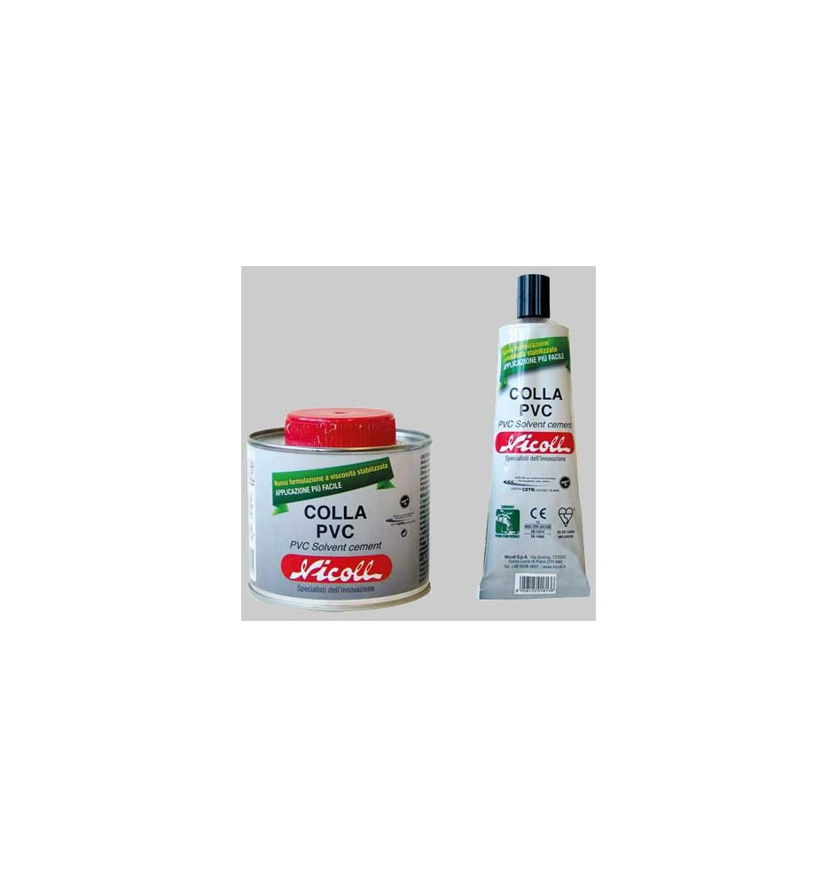 COLLA PER PVC 'NICOLL' - Barattolo 250 ml c/pennello