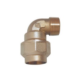 RACCORDO A GOMITO MASCHIO IN OTTONE 1"1/2 x 50
