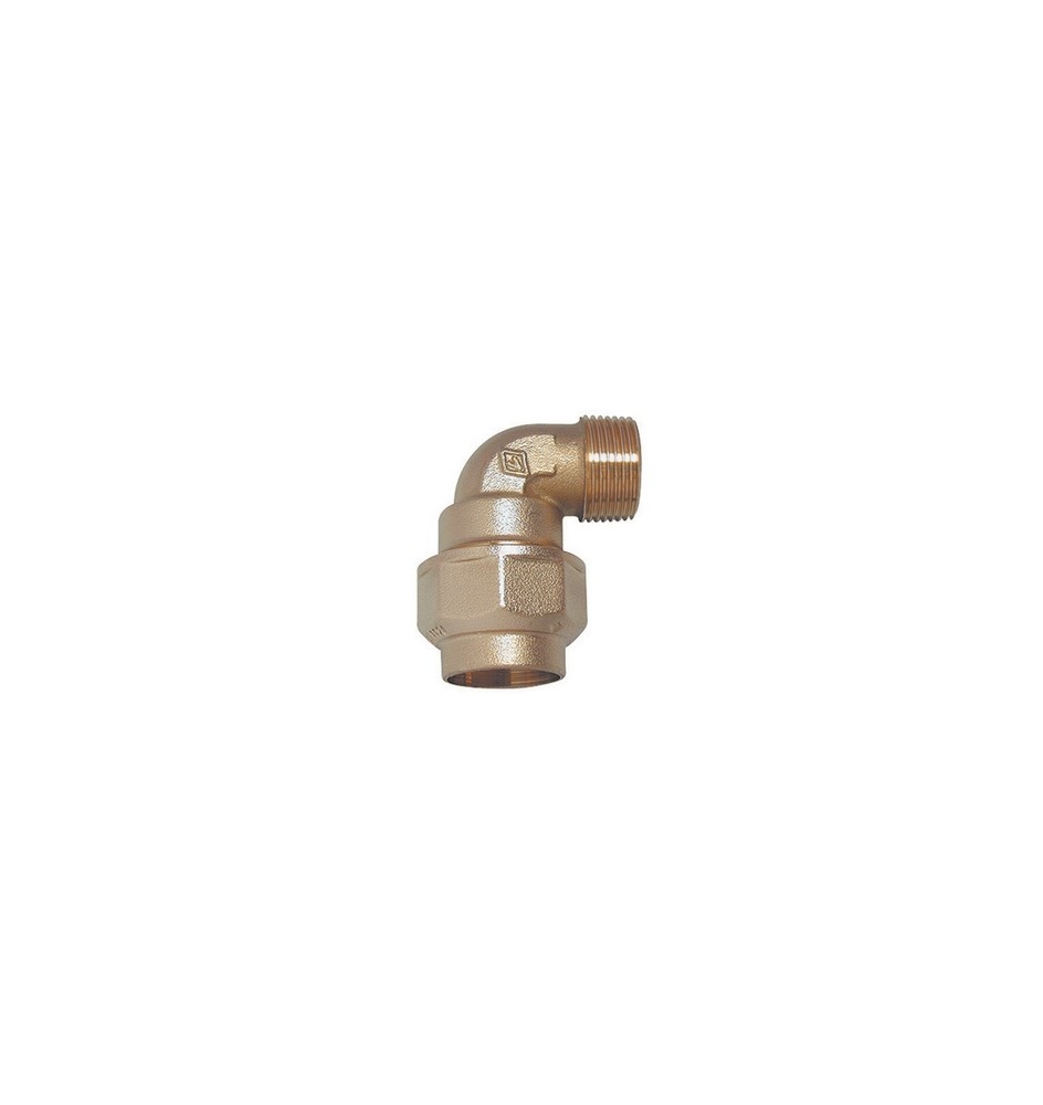 RACCORDO A GOMITO MASCHIO IN OTTONE 1"1/2 x 50