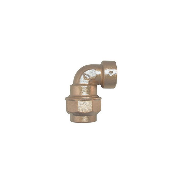 RACCORDO A GOMITO FEMMINA IN OTTONE 1"1/4 x 40