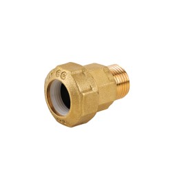 RACCORDO MASCHIO IN OTTONE PER TUBO PE 3/4 x 25