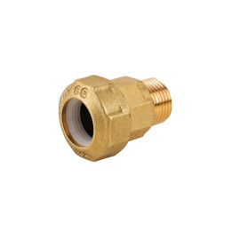 RACCORDO MASCHIO IN OTTONE PER TUBO PE 2" x 63