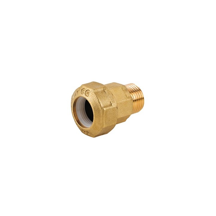 RACCORDO MASCHIO IN OTTONE PER TUBO PE 2" x 63