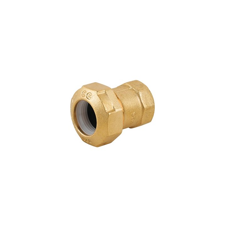 RACCORDO FEMMINA IN OTTONE PER TUBO PE 1/2" x 20