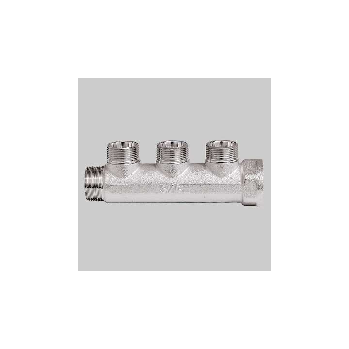 COLLETTORE LINEARE MF 3/4 CROMATO INTERASSE 36 MM - 4 Vie