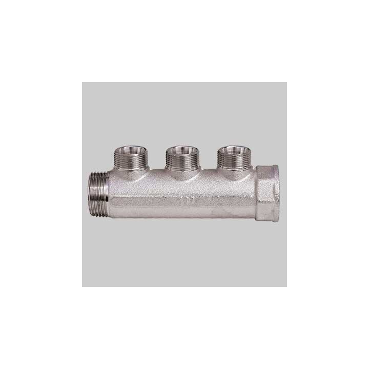 COLLETTORE LINEARE MF 1" CROMATO INTERASSE 36 MM - 4 Vie