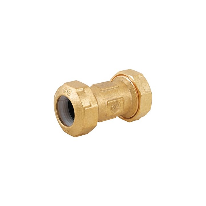 RACCORDO BIGIUNTO IN OTTONE PER TUBO PE Diam. 50