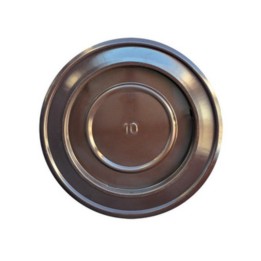 ROSONE P/TUBO DI STUFA D 12 CM MARRONE