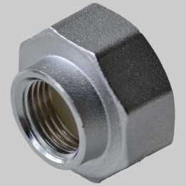 RACCORDO TERMINALE DIRITTO CROMATO - 1" x 3/8