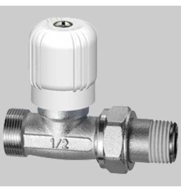 VALVOLA FAR DIRITTA PER TUBO RAME PLASTICA MULTISTRATO - 3/8 x 24-19