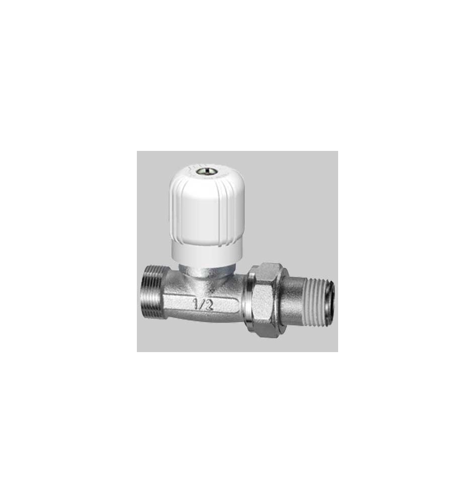 VALVOLA FAR DIRITTA PER TUBO RAME PLASTICA MULTISTRATO - 3/8 x 24-19