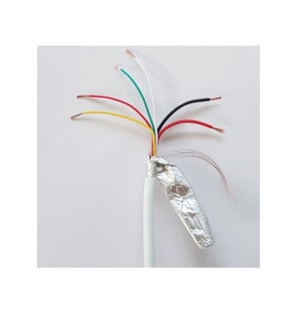 CAVO ALLARME ANTIFURTO 6 FILI SEZ 4X0,22+2X0,50 MM