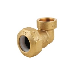 GOMITO FEMMINA IN OTTONE PER TUBO PE 1"1/2 X 50