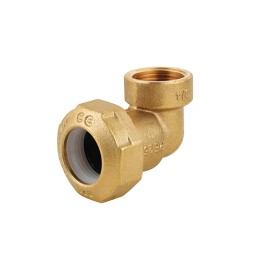 GOMITO FEMMINA IN OTTONE PER TUBO PE 1"1/2 X 50