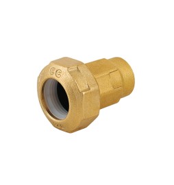 RACCORDO FEMMINA RIDOTTO IN OTTONE PER TUBO PE 1/2 x 25