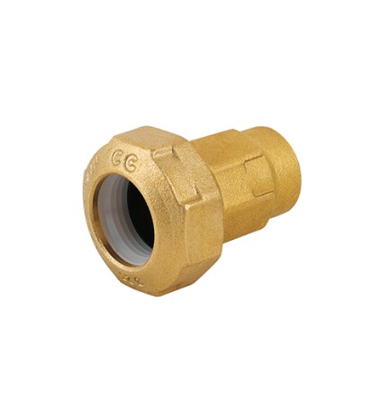 RACCORDO FEMMINA RIDOTTO IN OTTONE PER TUBO PE 3/4 x 32